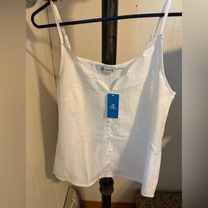 NWT Cupshe White Button Cami Top